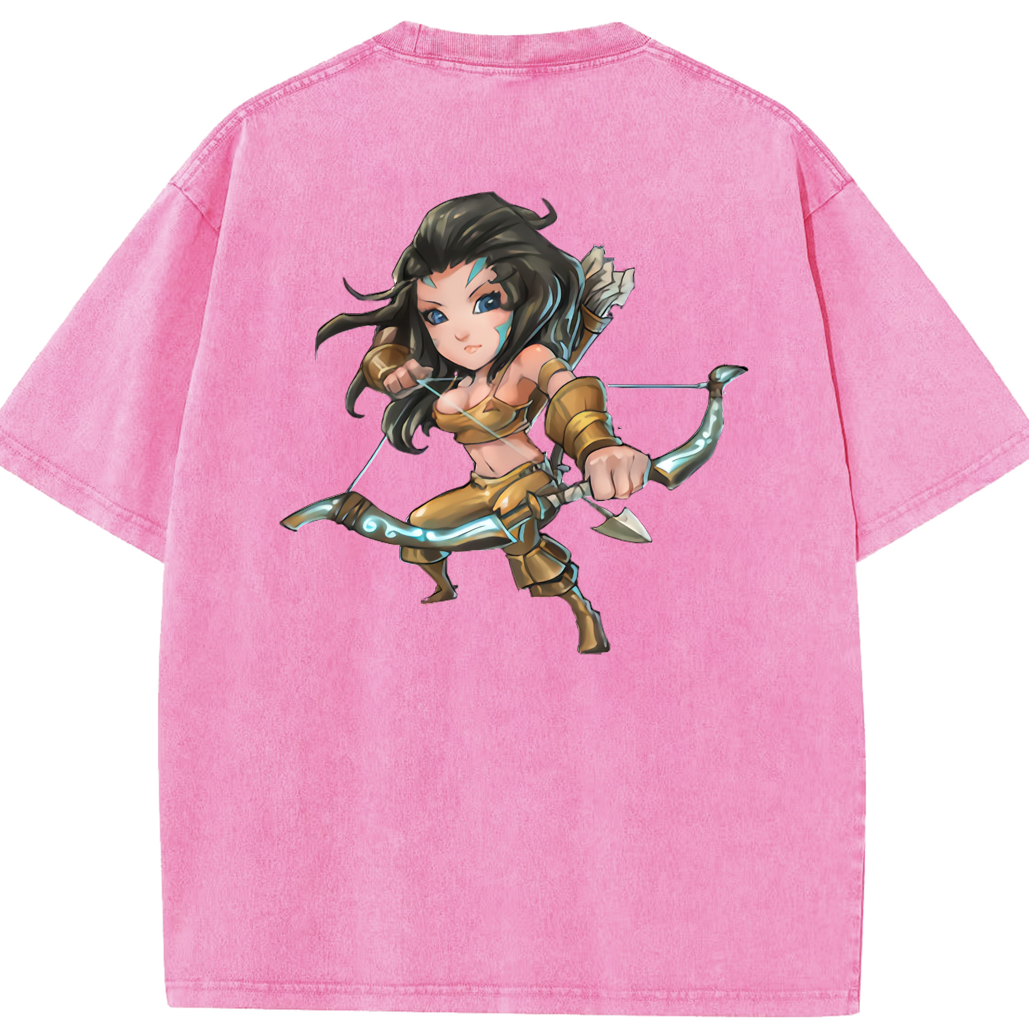 リーグ・オブ・レジェンド League of Legends LOL 綿100% ヴィンテージ風 半袖Tシャツ（背面プリント）